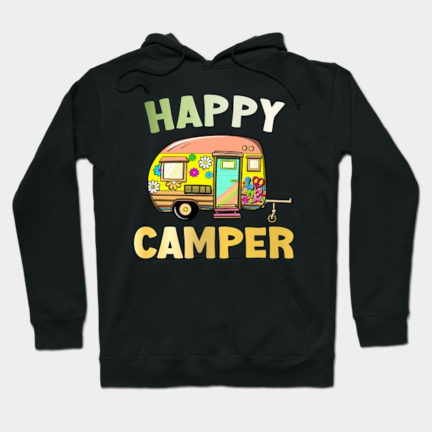 Happy Camper Hoodie by Whimsical Frank